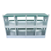 DURAFORCE Easy To Install 8 Hole Metal Chicken Nesting Boxes For Chicken Hens Laying Eggs