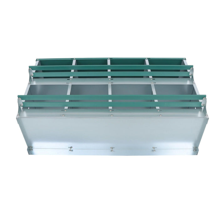 DURAFORCE Easy To Install 8 Hole Metal Chicken Nesting Boxes For Chicken Hens Laying Eggs