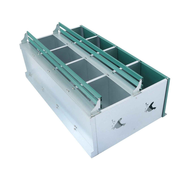 DURAFORCE Easy To Install 8 Hole Metal Chicken Nesting Boxes For Chicken Hens Laying Eggs