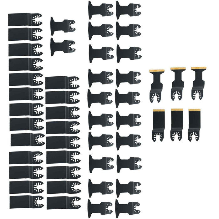 DURAFORCE Titanium Oscillating Quick Release Tool Blades Curved Edge Saw Blade 50Pack