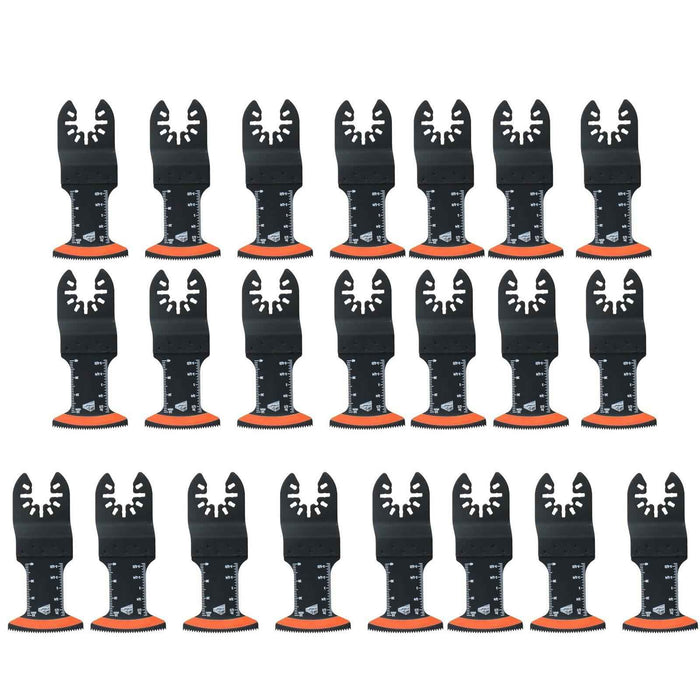 DURAFORCE Titanium Oscillating Quick Release Tool Blades Curved Edge Saw Blade 50Pack
