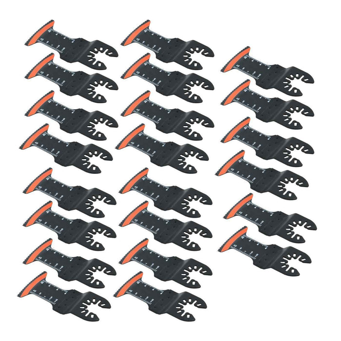 DURAFORCE Titanium Oscillating Quick Release Tool Blades Curved Edge Saw Blade 50Pack