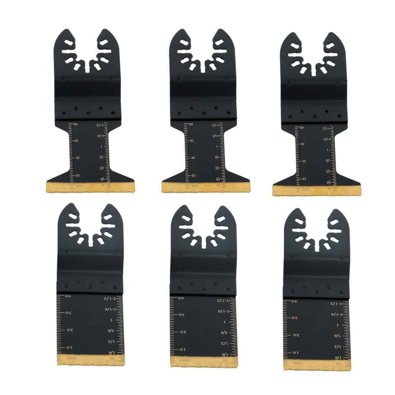 DURAFORCE Titanium Oscillating Quick Release Tool Blades Curved Edge Saw Blade 50Pack