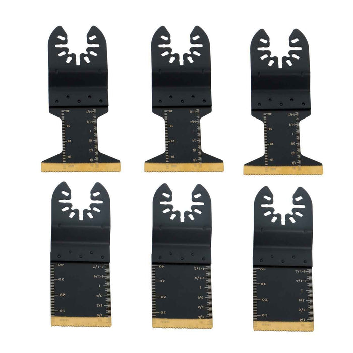 DURAFORCE Titanium Oscillating Quick Release Tool Blades Curved Edge Saw Blade 50Pack