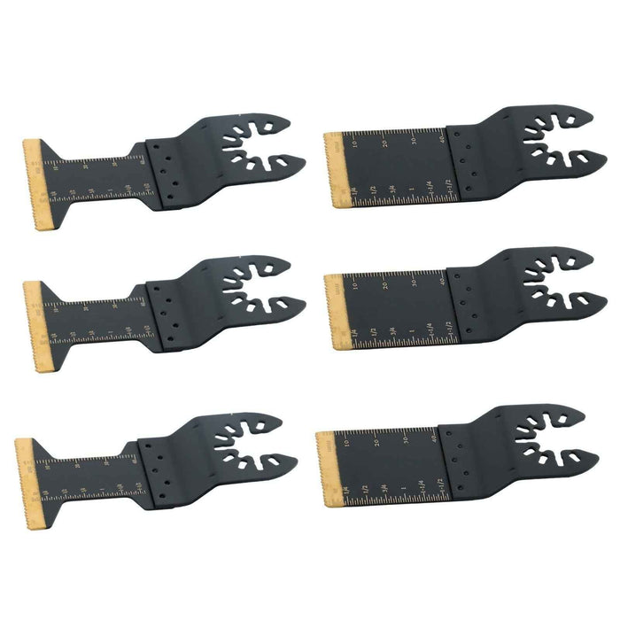 DURAFORCE Titanium Oscillating Quick Release Tool Blades Curved Edge Saw Blade 50Pack