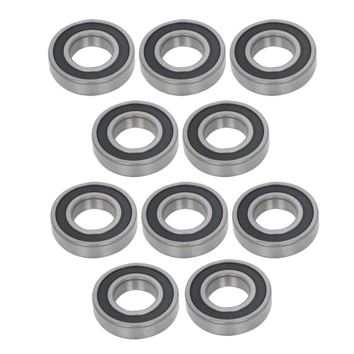 DURAFORCE 6207-2RS 10Pcs Double Rubber Seals 35mm Inner Dia 72mm OD 17mm Ball Bearing