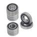 DURAFORCE 6207-2RS 10Pcs Double Rubber Seals 35mm Inner Dia 72mm OD 17mm Ball Bearing