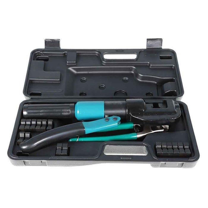 DURAFORCE Hydraulic Wire Crimper 6 Mt 9 Dies Crimping Tool Battery Cable Lug Terminal