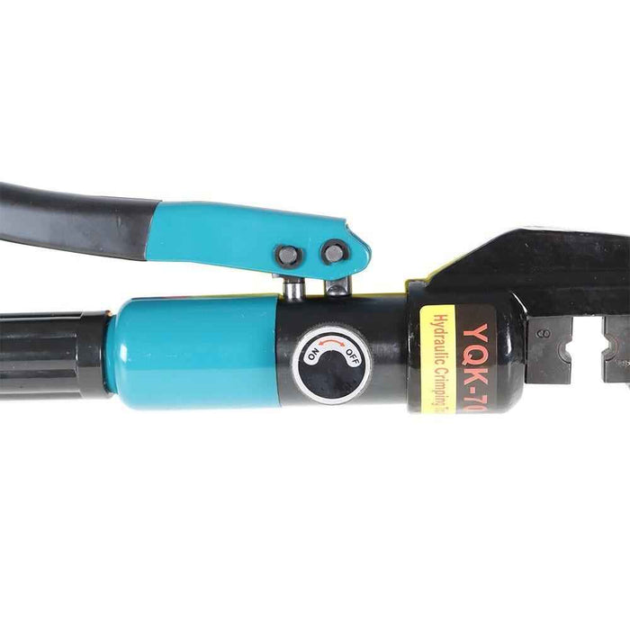 DURAFORCE Hydraulic Wire Crimper 6 Mt 9 Dies Crimping Tool Battery Cable Lug Terminal