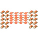 DURAFORCE 20 Pack Heavy Duty Orange 4000Lbs 1.5" × 20' Ratchet Tie Down Straps J Hooks