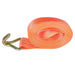 DURAFORCE 20 Pack Heavy Duty Orange 4000Lbs 1.5" × 20' Ratchet Tie Down Straps J Hooks