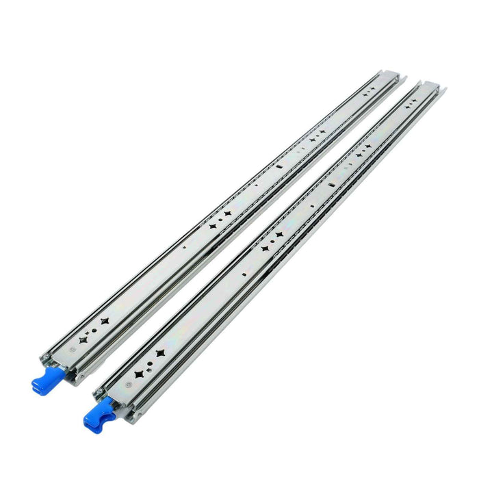 DURAFORCE 1 Pair Locking Drawer Slides 34 Inch Lock & Full Extension 250 lbs Load Capacity