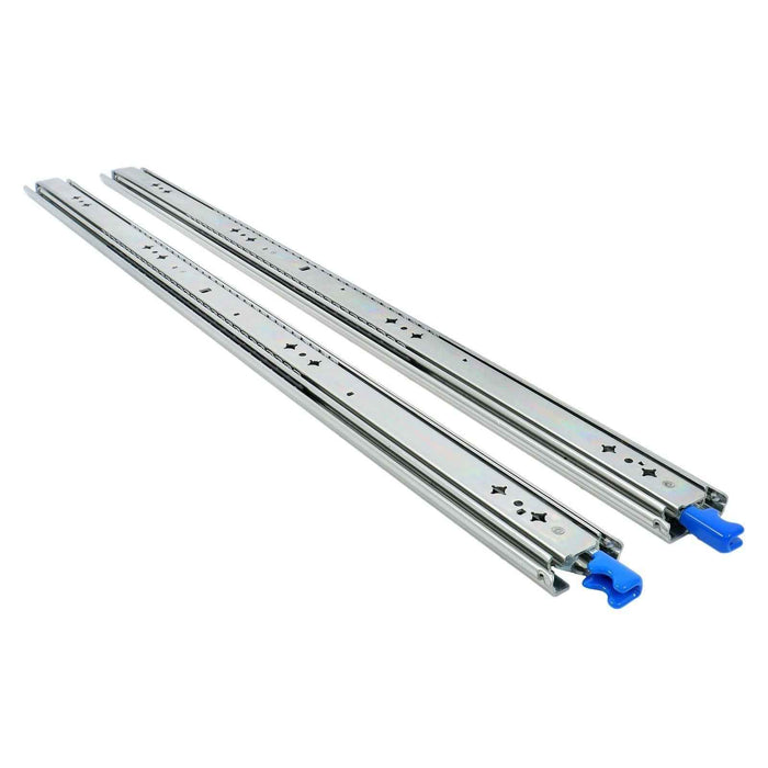 DURAFORCE 1 Pair Locking Drawer Slides 34 Inch Lock & Full Extension 250 lbs Load Capacity