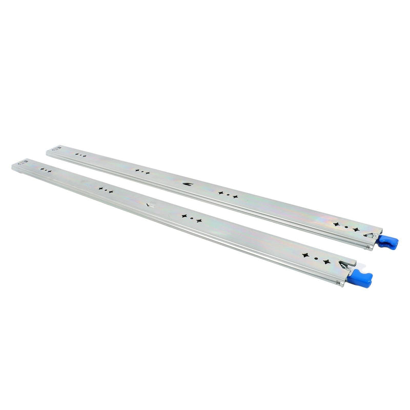 DURAFORCE 1 Pair Locking Drawer Slides 34 Inch Lock & Full Extension 250 lbs Load Capacity