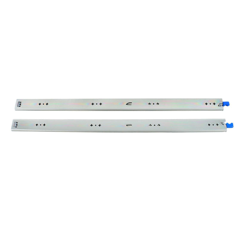 DURAFORCE 1 Pair Locking Drawer Slides 34 Inch Lock & Full Extension 250 lbs Load Capacity
