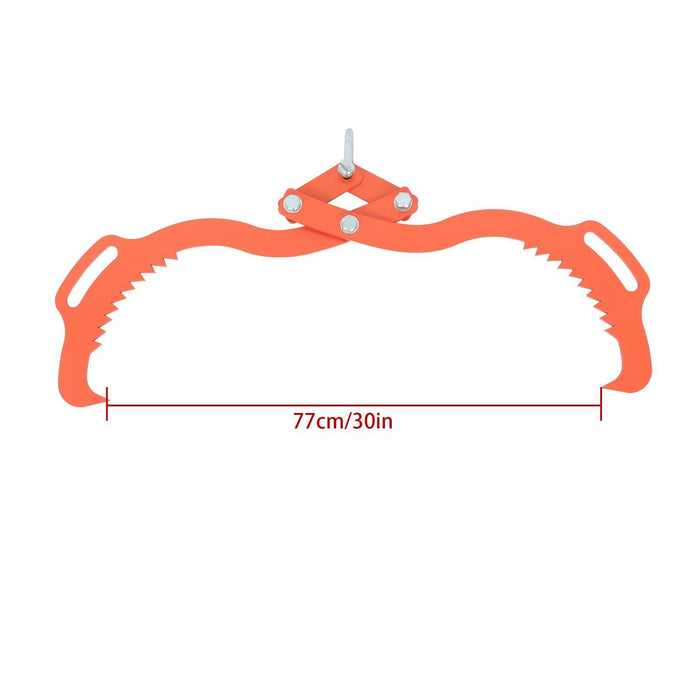 DURAFORCE 30" Claw Hook Heavy Duty 2 Claw Timber Log Lifting Logging Tongs Grabber Tong