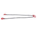 DURAFORCE 3/8" 5ft Chain Sling Double Legs with Grab Hooks 4T/8800lbs Capacity G80