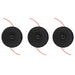 DURAFORCE 3 PCS String Trimmer Head Fit For Speed Feed 400 Echo SRM-225 SRM-230