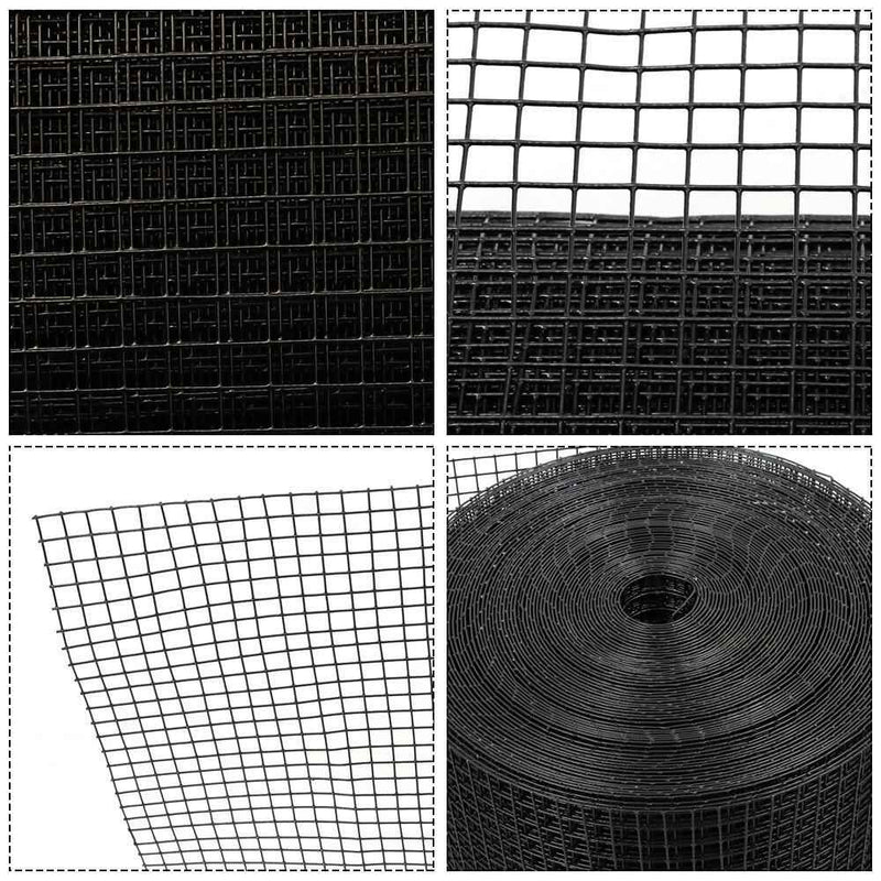 DURAFORCE 36'' × 100' Chicken Rabbit Mesh 1/2" Hardware Cloth Mesh PVC Vinyl Coated