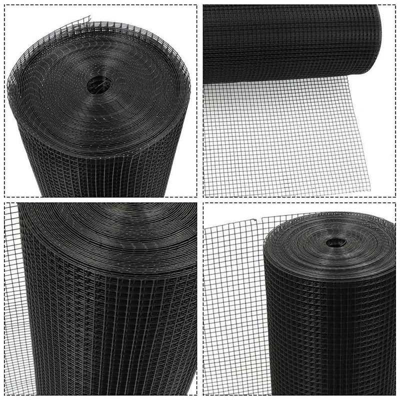 DURAFORCE 36'' × 100' Chicken Rabbit Mesh 1/2" Hardware Cloth Mesh PVC Vinyl Coated