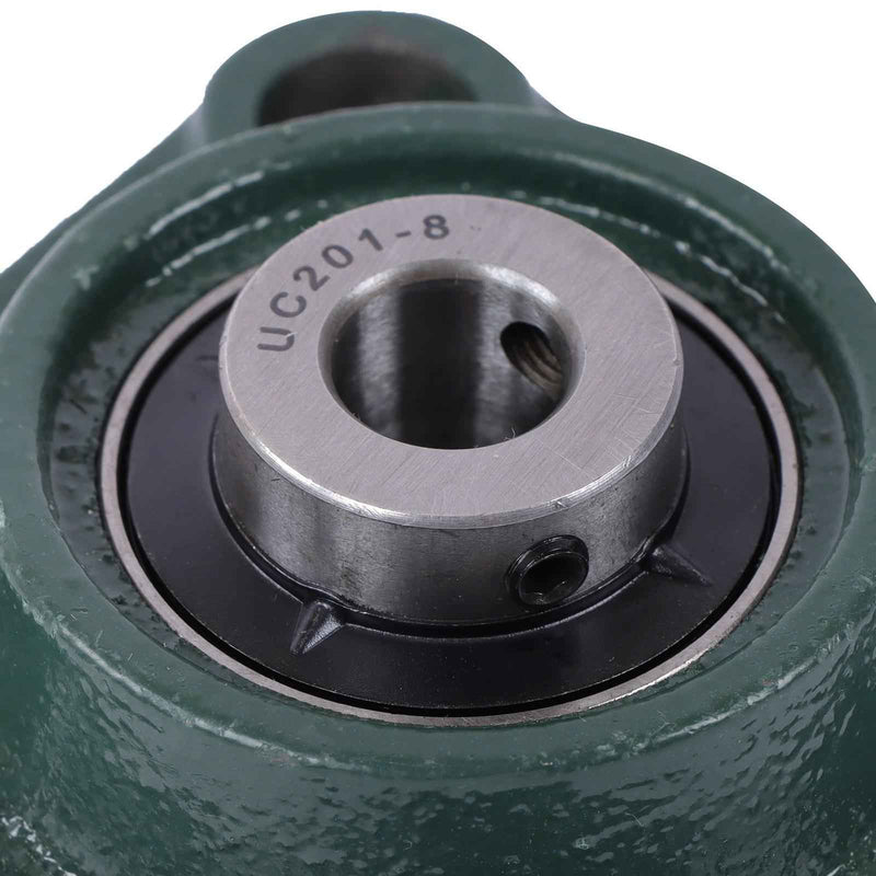 DURAFORCE New 6Pcs 1/2" Bore 4 Bolt Solid Base UCF201-8 Pillow Block Flange Bearing