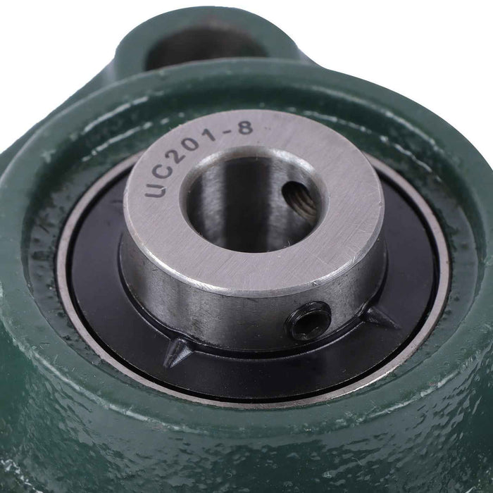 DURAFORCE New 6Pcs 1/2" Bore 4 Bolt Solid Base UCF201-8 Pillow Block Flange Bearing