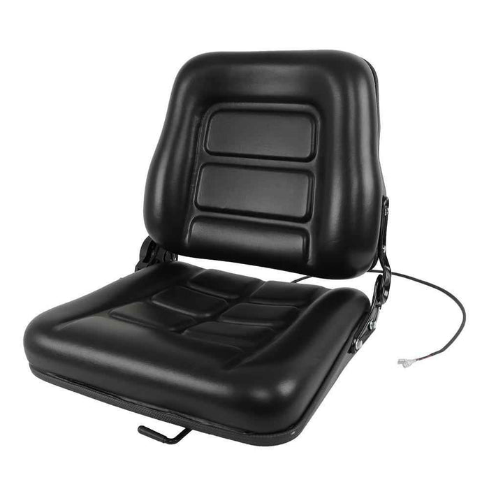 DURAFORCE Back Universal Forklift Seat Fold Down Tractor Seat With Adjustable Angle