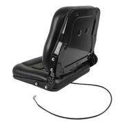DURAFORCE Back Universal Forklift Seat Fold Down Tractor Seat With Adjustable Angle