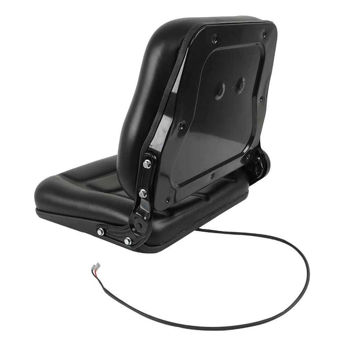 DURAFORCE Back Universal Forklift Seat Fold Down Tractor Seat With Adjustable Angle