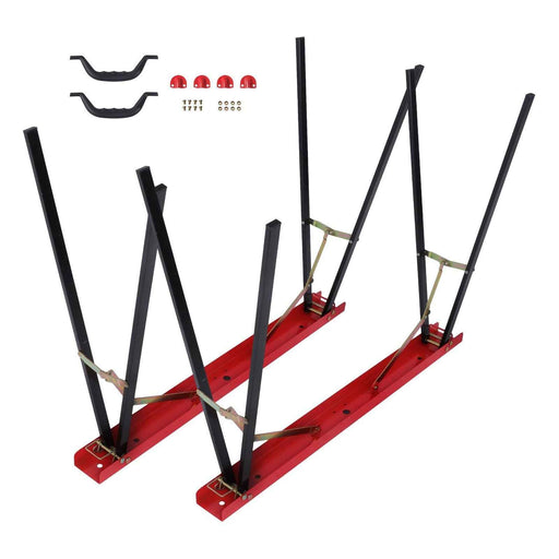 DURAFORCE 2 Pack Portable, Folding Saw Horses 440 lbs Weight Capacity Folding Legs