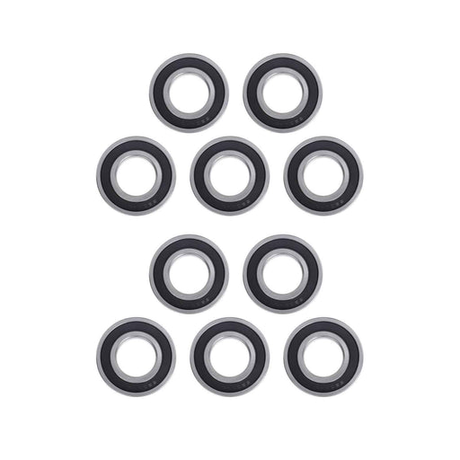 DURAFORCE 10× 6206-2RS 30mm Inner Dia 62mm OD 16mm Pre-Lubricated Deep Groove Ball Bearing