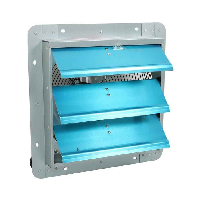 DURAFORCE 14" Wall Mounted Shutter Exhaust Fan High Speed Garage Shop Attic