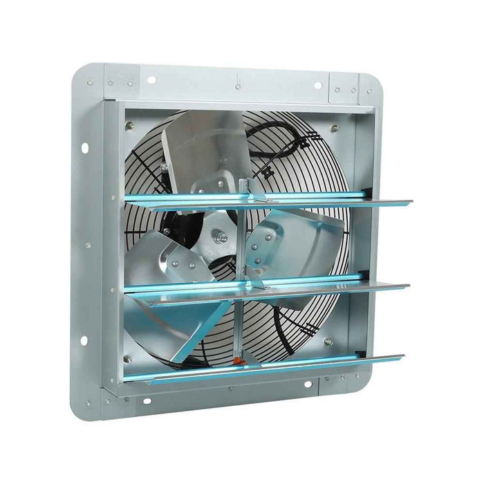 DURAFORCE 14" Wall Mounted Shutter Exhaust Fan High Speed Garage Shop Attic