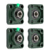 DURAFORCE New 4 Pack UCF202-10 4 Bolt Solid Base Pillow Block Flange Bearing 5/8" Bore