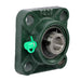 DURAFORCE New 4 Pack UCF202-10 4 Bolt Solid Base Pillow Block Flange Bearing 5/8" Bore