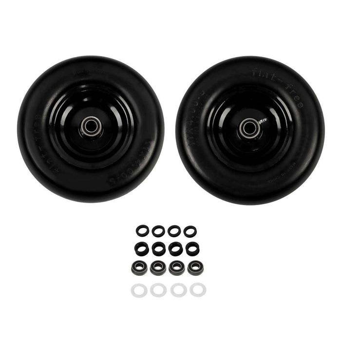 DURAFORCE 2 Pcs Black 11x4.00-5 Tire & Wheel Zero Turn For Lawn Mower 3/4" Axle Hole
