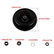 DURAFORCE 2 Pcs Black 11x4.00-5 Tire & Wheel Zero Turn For Lawn Mower 3/4" Axle Hole
