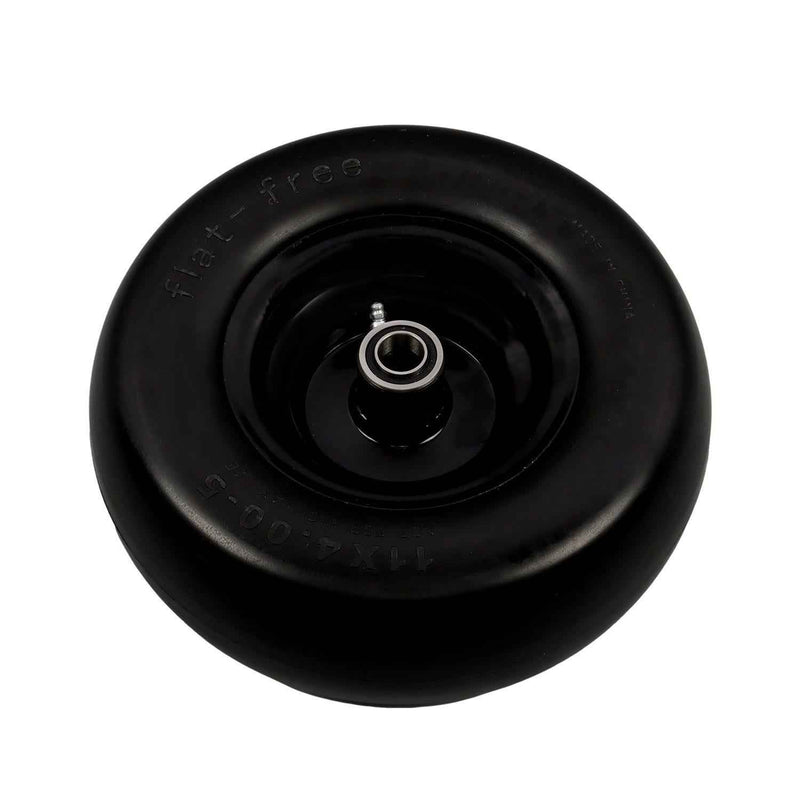 DURAFORCE 2 Pcs Black 11x4.00-5 Tire & Wheel Zero Turn For Lawn Mower 3/4" Axle Hole