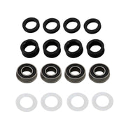 DURAFORCE 2 Pcs Black 11x4.00-5 Tire & Wheel Zero Turn For Lawn Mower 3/4" Axle Hole