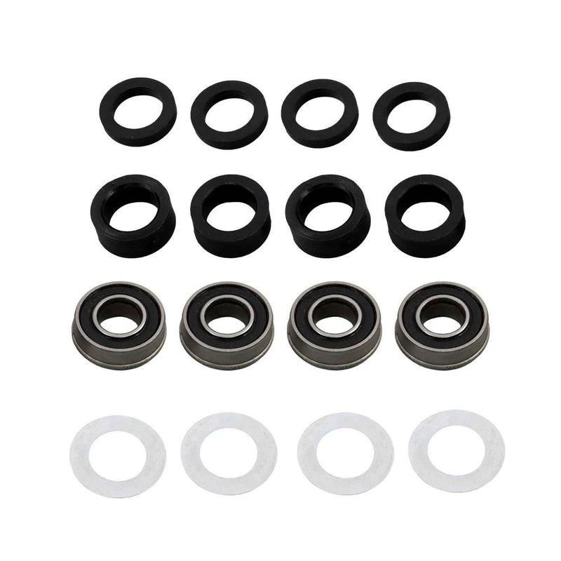 DURAFORCE 2 Pcs Black 11x4.00-5 Tire & Wheel Zero Turn For Lawn Mower 3/4" Axle Hole
