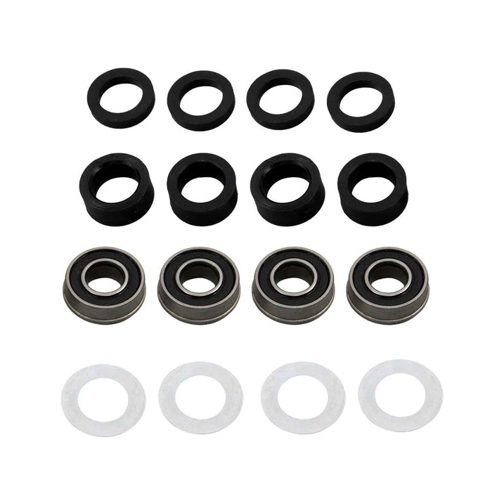 DURAFORCE 2 Pcs Black 11x4.00-5 Tire & Wheel Zero Turn For Lawn Mower 3/4" Axle Hole