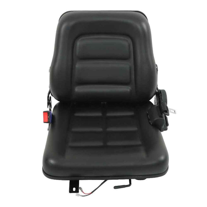DURAFORCE Fold Down Tractor Seat Micro Switch And Slide Forklift Seat Black Universal