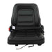 DURAFORCE Fold Down Tractor Seat Micro Switch And Slide Forklift Seat Black Universal