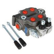 DURAFORCE 2Spool 25GPM Hydraulic Directional Control Valve w/ Conversion Plug Tractor BSPP