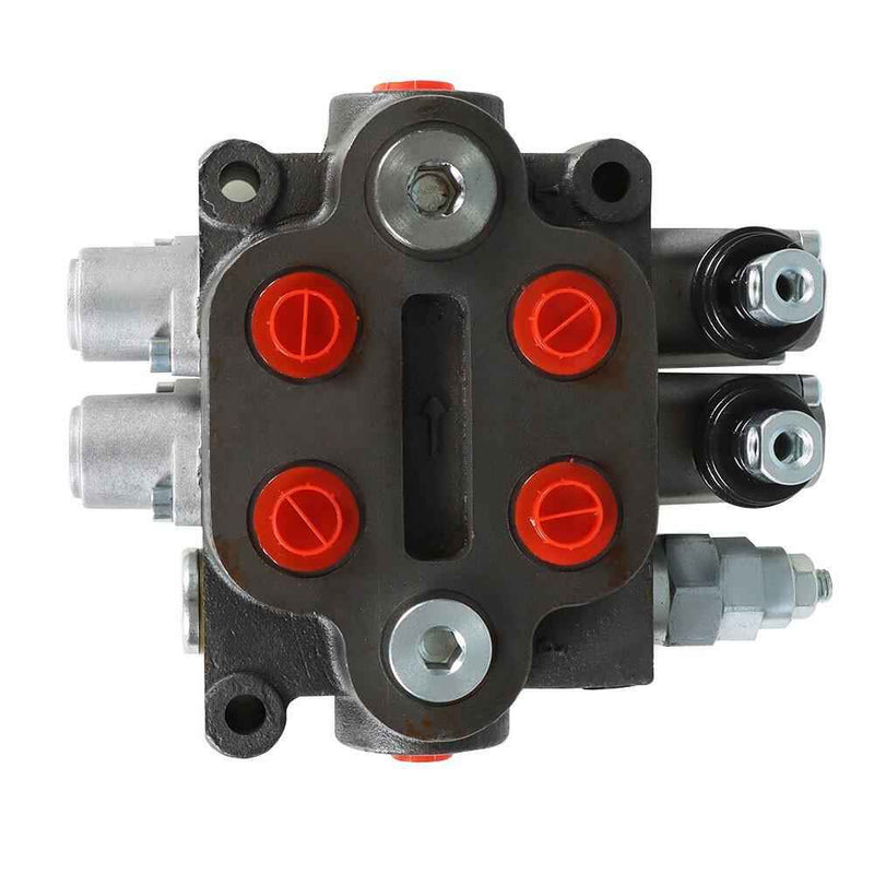 DURAFORCE 2Spool 25GPM Hydraulic Directional Control Valve w/ Conversion Plug Tractor BSPP