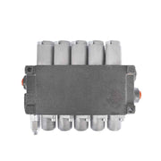 DURAFORCE Double Acting 11 GPM, SAE Ports 5 Spool Hydraulic Monoblock Control Valve