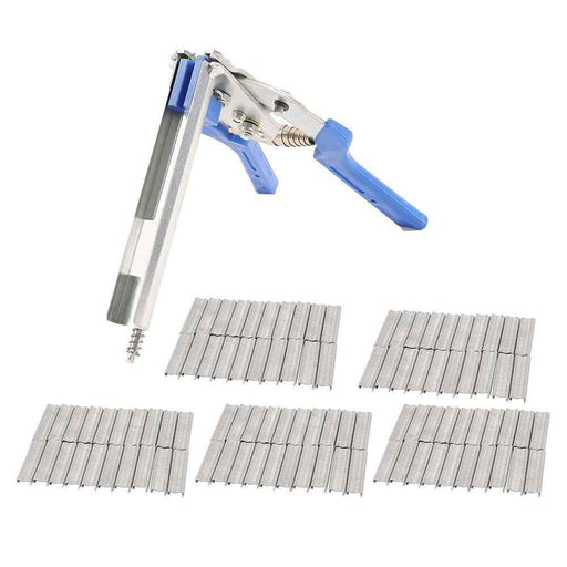 DURAFORCE Fencing Gun Hog Ring Plier Fastener Stapler M Nailer Wire Ringer W/ 3000 Clips
