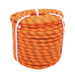 DURAFORCE Orange & Black Polyester Braided Camping Rope 1/2In × 150FT 48 Strand 6500Lbs