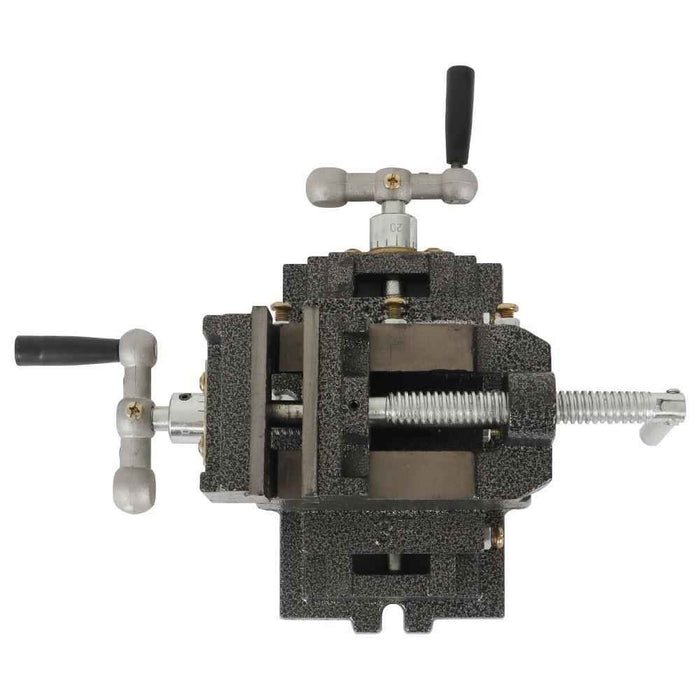 DURAFORCE Cross Slide Drill Press 3 Inch Vise Slide Metal Milling 2 Way X-Y Clamp Machine
