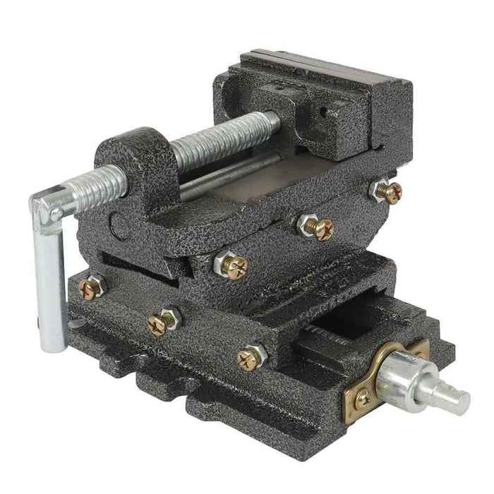 DURAFORCE Cross Slide Drill Press 3 Inch Vise Slide Metal Milling 2 Way X-Y Clamp Machine